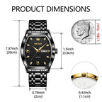 SteelGlow: OLEVS Quartz Men's Luminous Watch