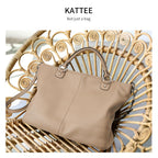 Kattee Women's Leather Tote Bag