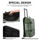 Gonex 70L Wheeled Duffle - Olive Green Travel Bag -  by Handbags Specialist Headquarter | Available at Handbags Specialist Headquarter