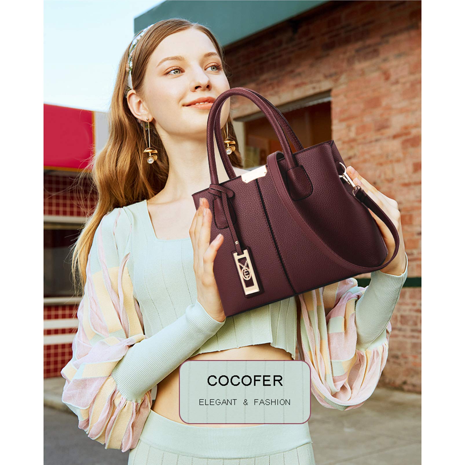 COCIFER Women's Shoulder Tote Handbag