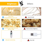 Minetom 300 LED Dimmable Fairy Curtain Lights - Decor by Handbags Specialist Headquarter | Available at Handbags Specialist Headquarter