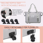 VoyagePro Expandable Wheeled Duffle Bag -  by Handbags Specialist Headquarter | Available at Handbags Specialist Headquarter