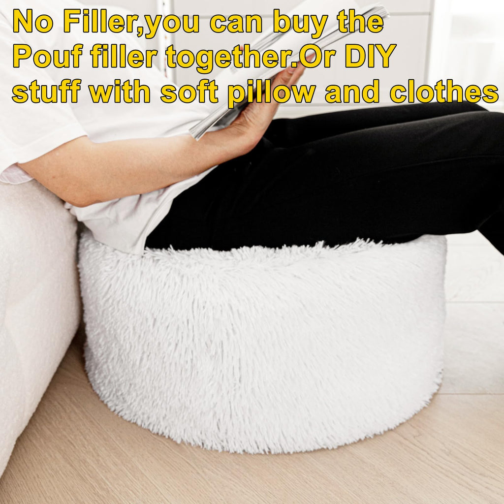 VersaPouf: Unstuffed Ottoman & Foot Rest Cover - Decor by Handbags Specialist Headquarter | Available at Handbags Specialist Headquarter