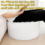 VersaPouf: Unstuffed Ottoman & Foot Rest Cover - Decor by Handbags Specialist Headquarter | Available at Handbags Specialist Headquarter