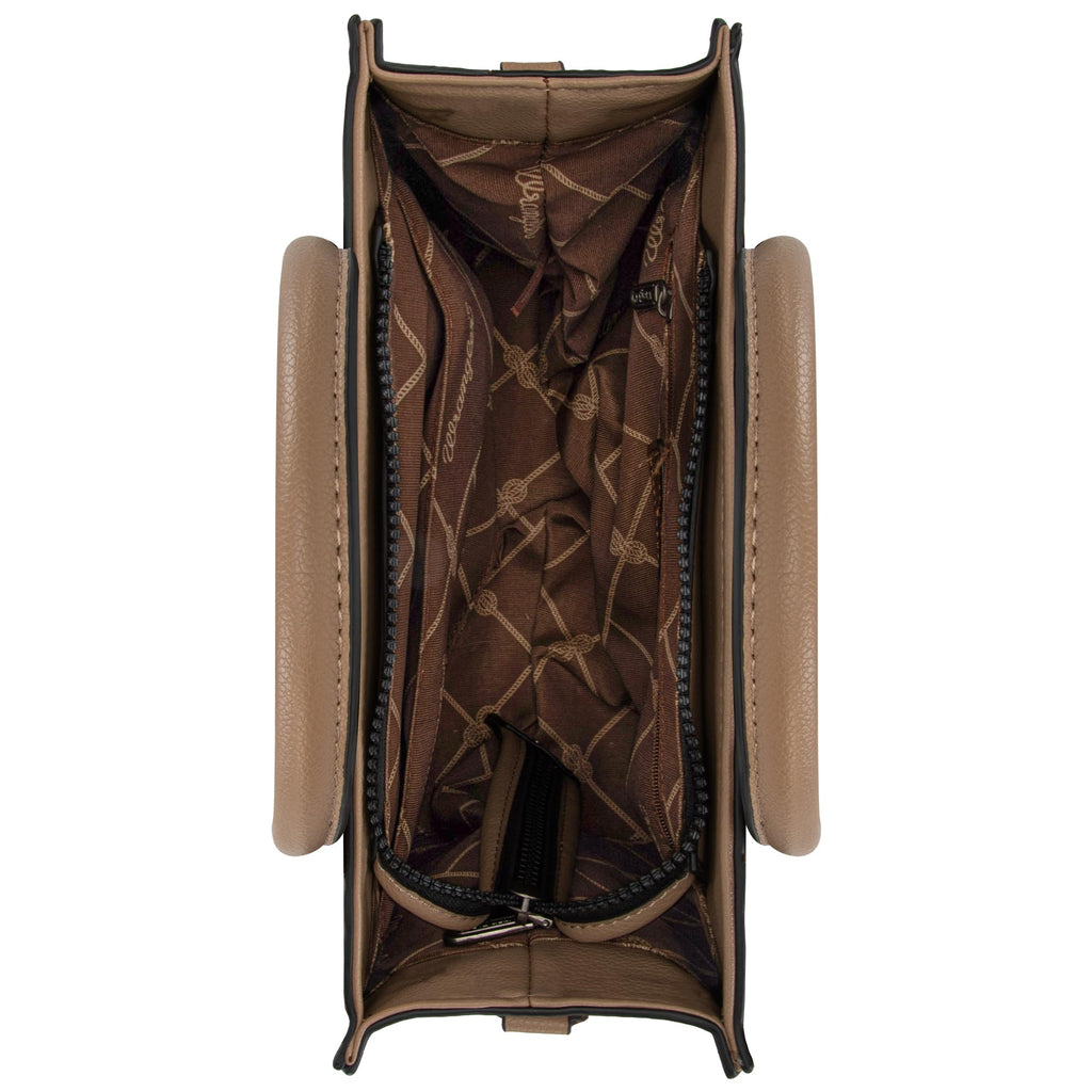 Western Chic Wrangler Tote: Vegan Leather, Versatile Strap