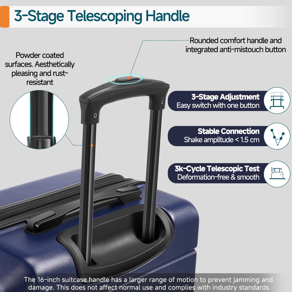 Hoteel 3-Piece Luggage Set - Luggage Travel Bags by Handbags Specialist Headquarter | Available at Handbags Specialist Headquarter