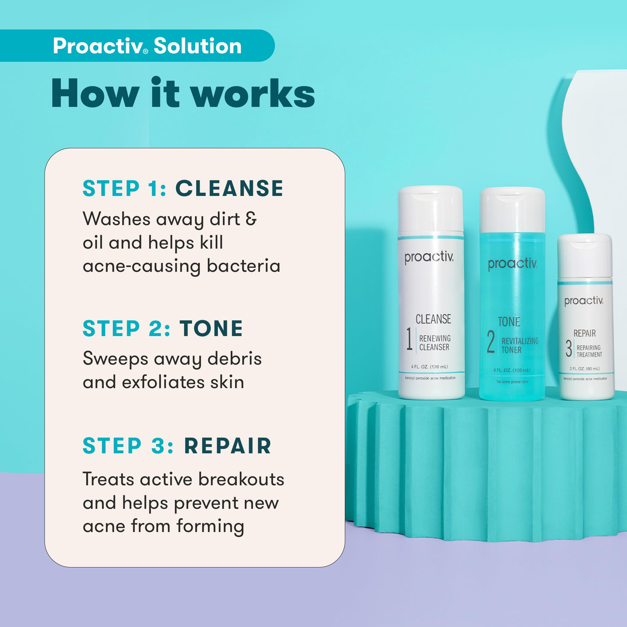 ClearSkin 3-Step Acne Care Kit: Wash, Treat, Tone - Beauty & Personal Care by Handbags Specialist Headquarter | Available at Handbags Specialist Headquarter