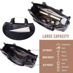 AUYOCO Chic Vegan Leather Crossbody Bag with Strap -  by Handbags Specialist Headquarter | Available at Handbags Specialist Headquarter