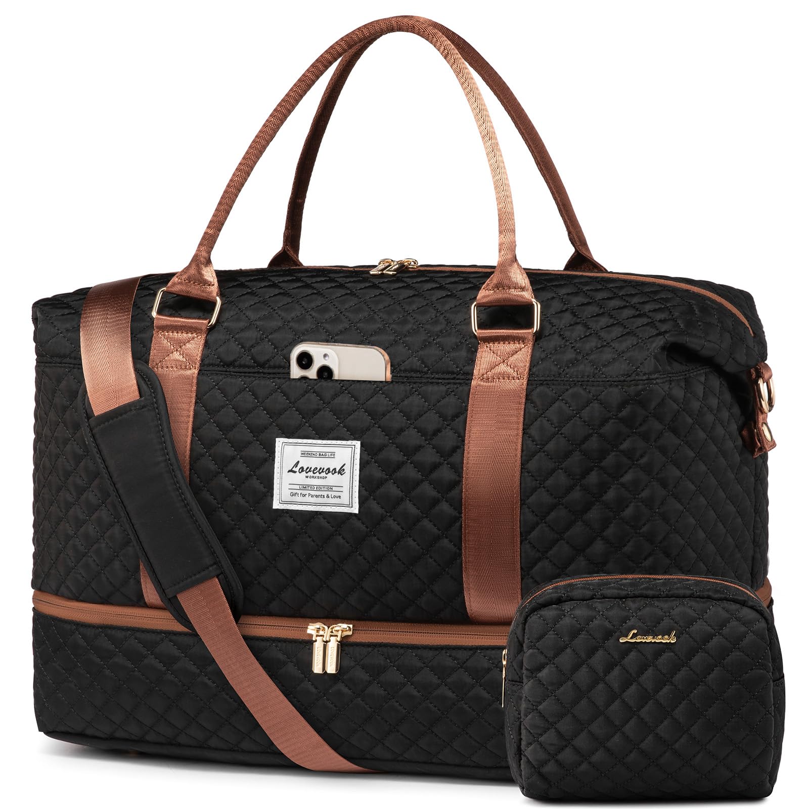 LOVEVOOK All-in-One Duffle: Travel & Gym Ready - Luggage Travel Bags by Handbags Specialist Headquarter | Available at Handbags Specialist Headquarter