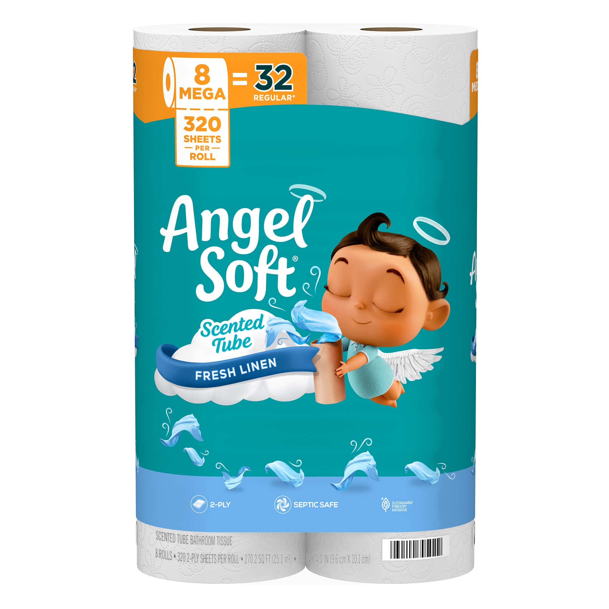 Angel Fresh Lavender Mega Toilet Rolls - Soft & Strong - Toilet Paper by Handbags Specialist Headquarter | Available at Handbags Specialist Headquarter