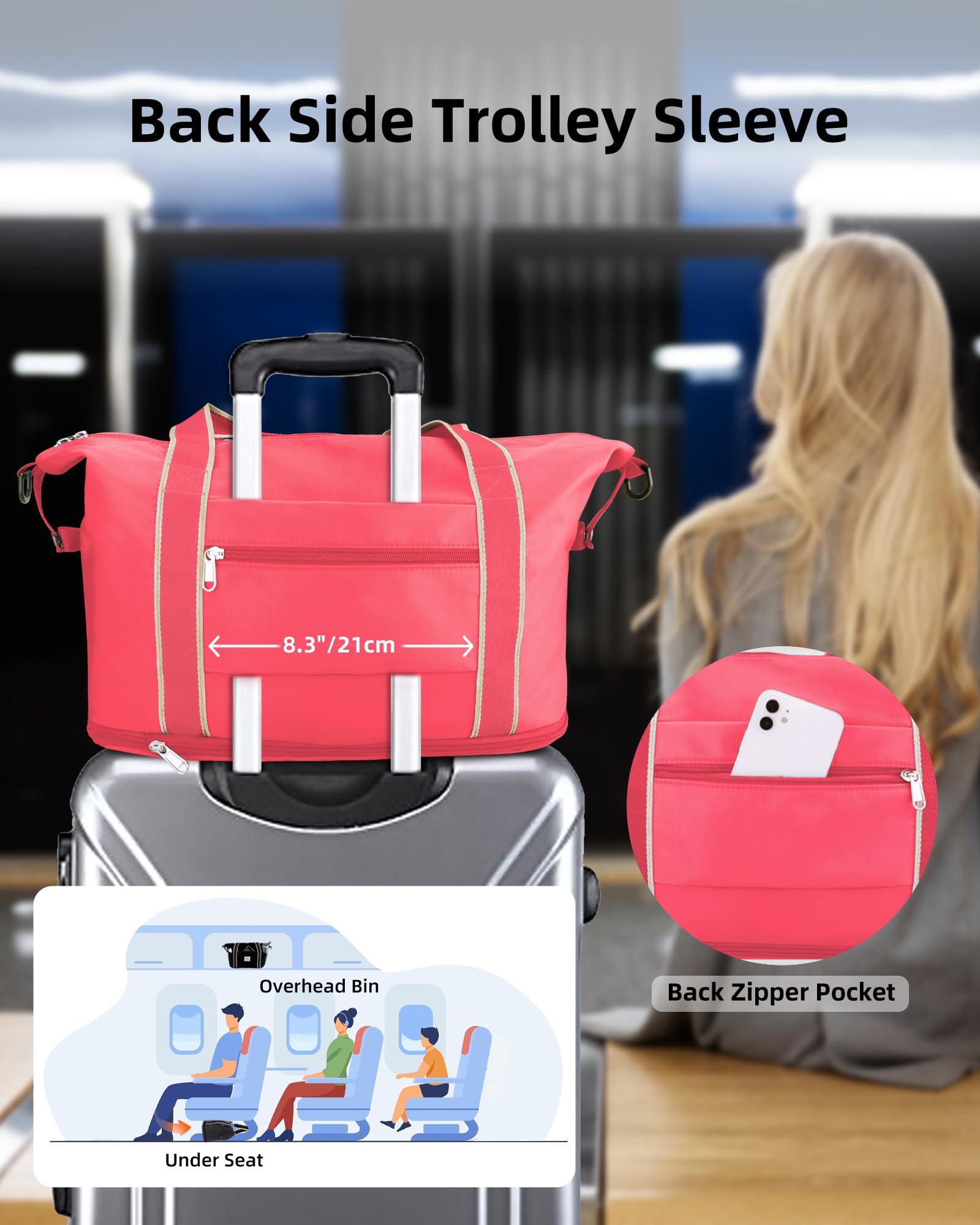 WALNEW Foldable Waterproof Travel Duffel Bag - Luggage Travel Bags by Handbags Specialist Headquarter | Available at Handbags Specialist Headquarter