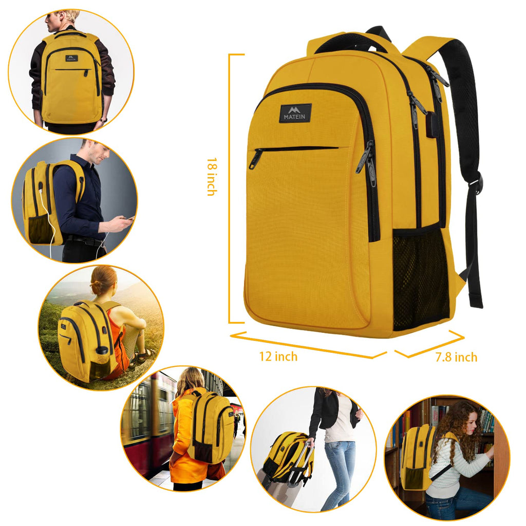 MATEIN SleekGuard Laptop Backpack with USB Port - Backpack Bags by Handbags Specialist Headquarter | Available at Handbags Specialist Headquarter
