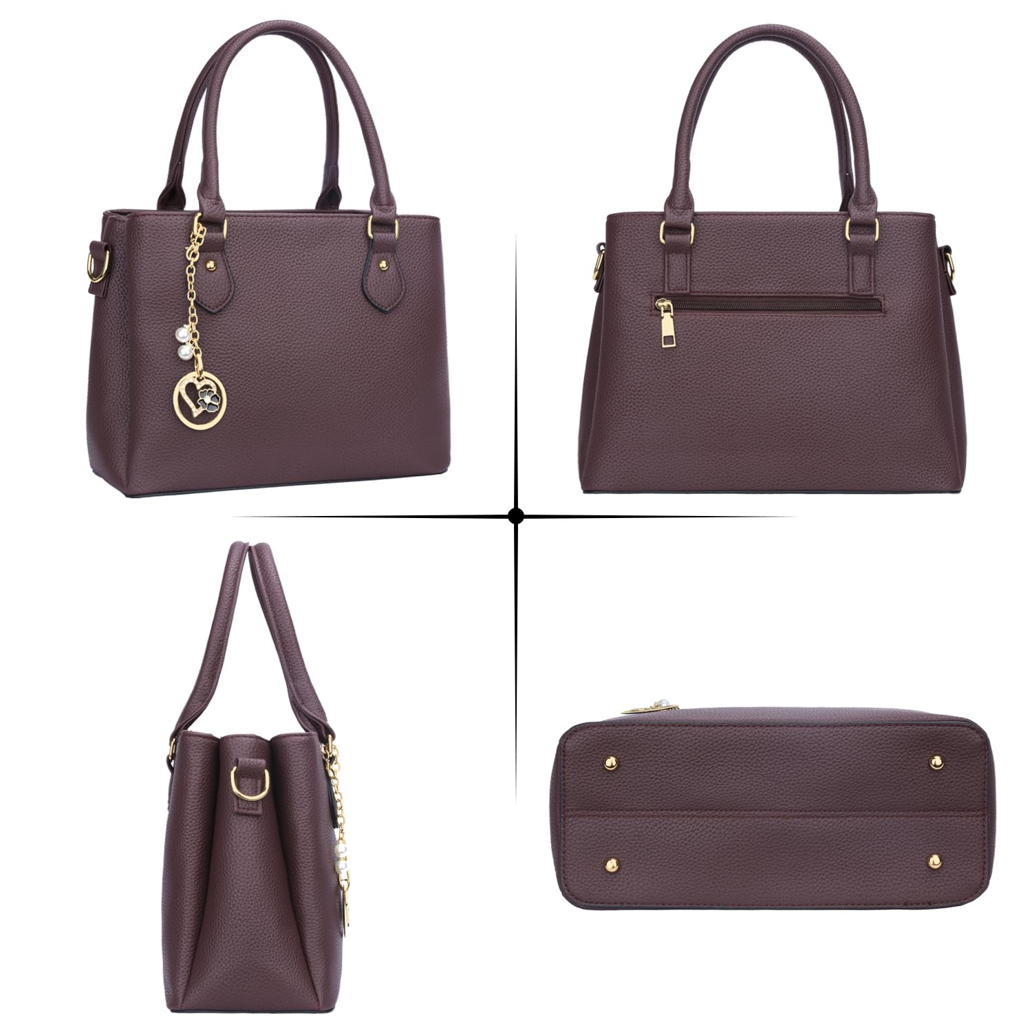 Luxe Leather Satchel & Crossbody Bags -  by Handbags Specialist Headquarter | Available at Handbags Specialist Headquarter