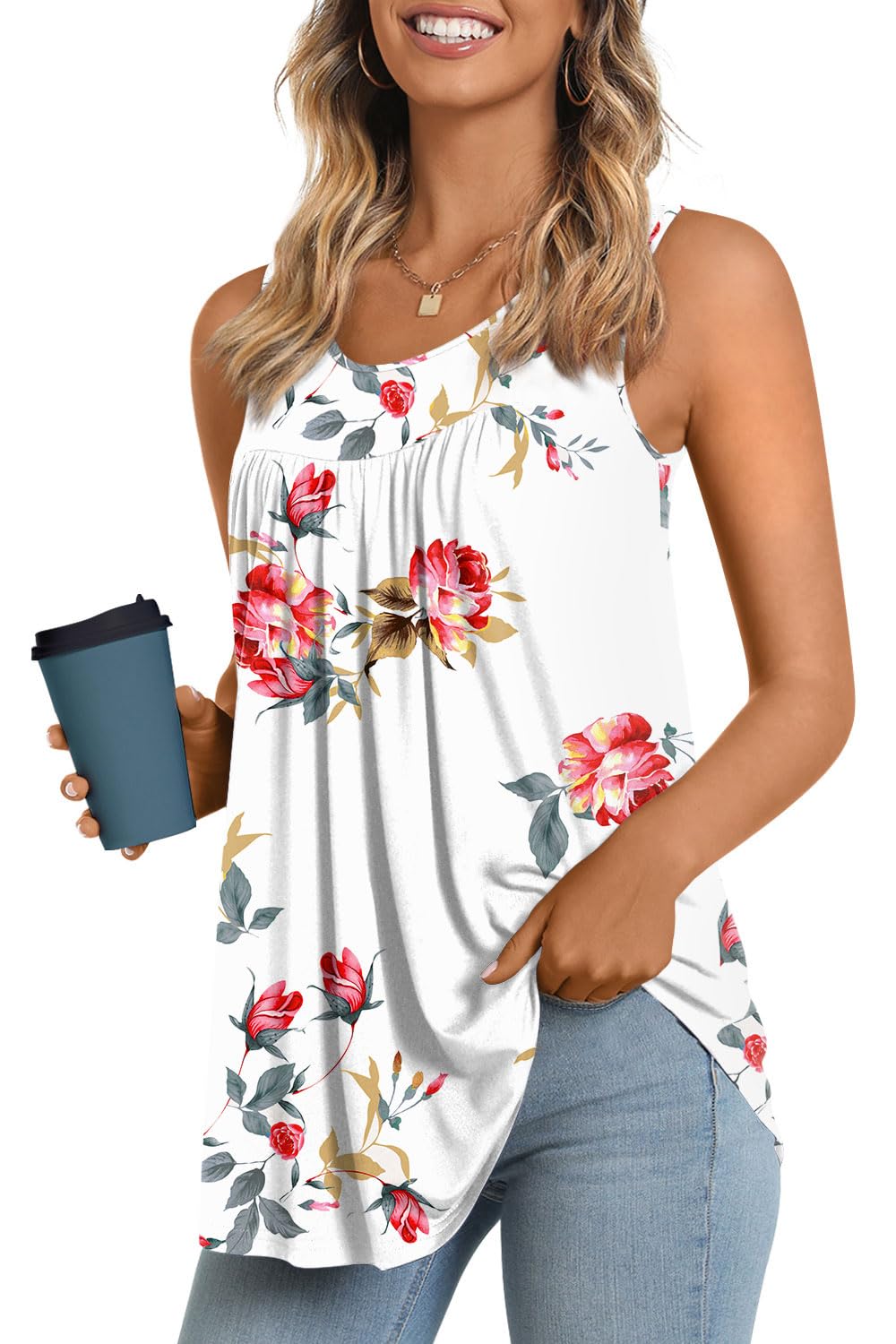 Longyuan Summer Sleeveless Tunics for Women - Tops by Handbags Specialist Headquarter | Available at Handbags Specialist Headquarter