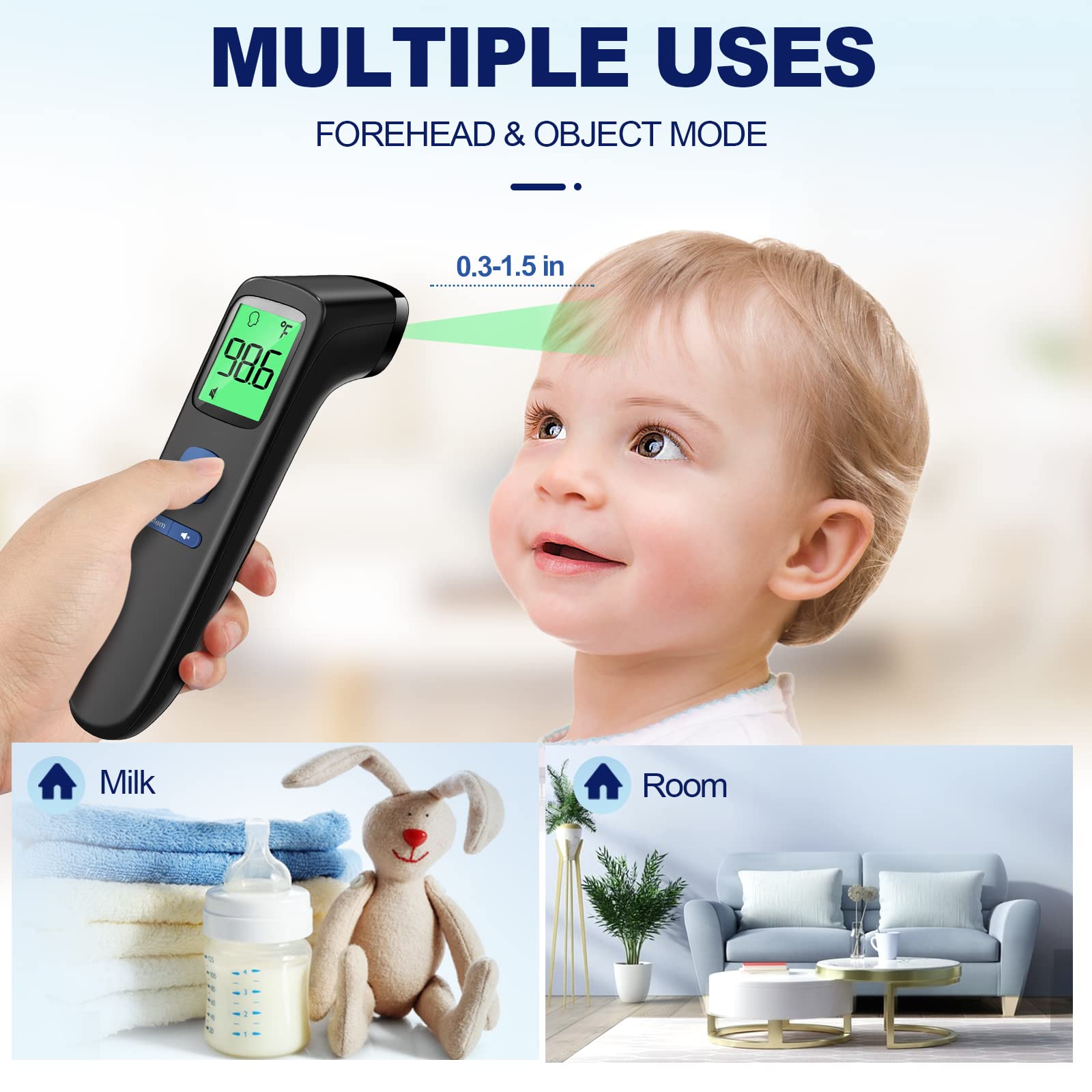 SmartScan No-Touch Thermometer: Family & Fever Care - Health Care by Handbags Specialist Headquarter | Available at Handbags Specialist Headquarter