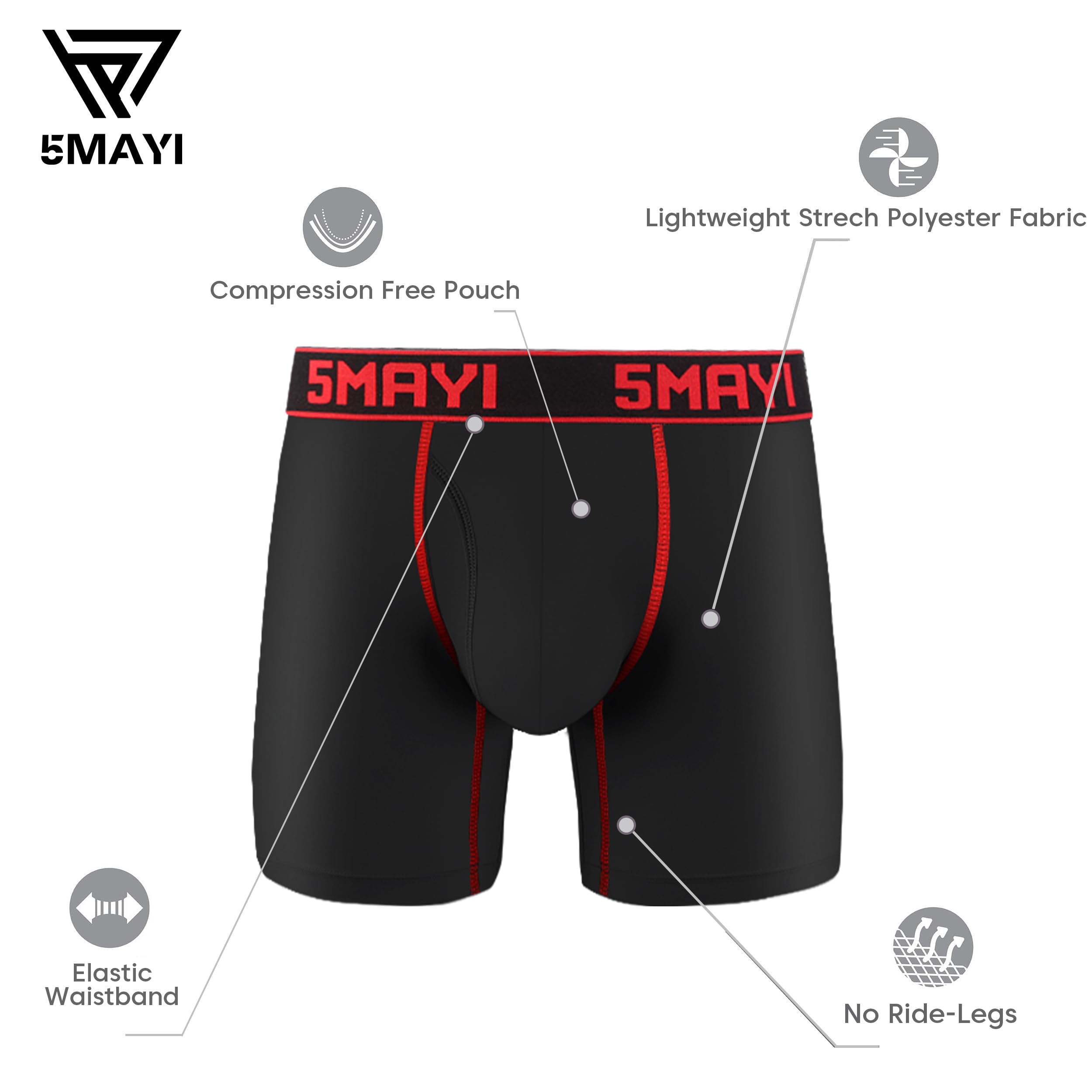 Men's Athletic Boxer Briefs Pack