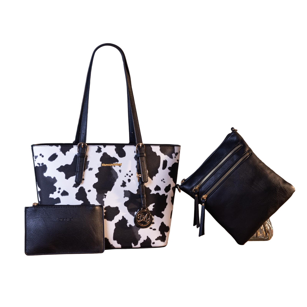 Leopard Luxe: Montana West 3pc Tote & Satchel Set