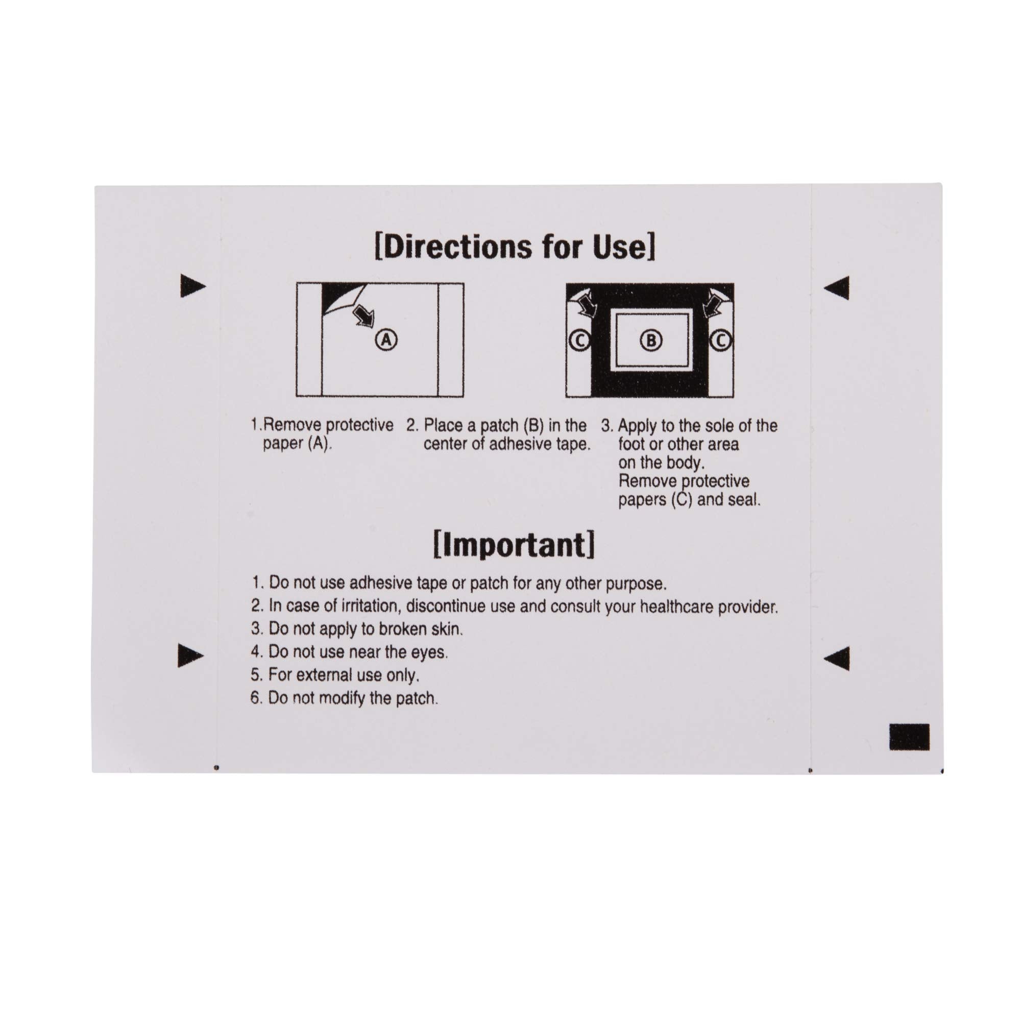 Verseo Energizing Tourmaline Foot Pads (30 Pack) - Health Care by Handbags Specialist Headquarter | Available at Handbags Specialist Headquarter