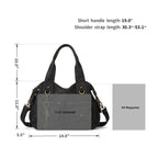 Worldlyda Women Canvas Embroidered Hobo Tote Bag