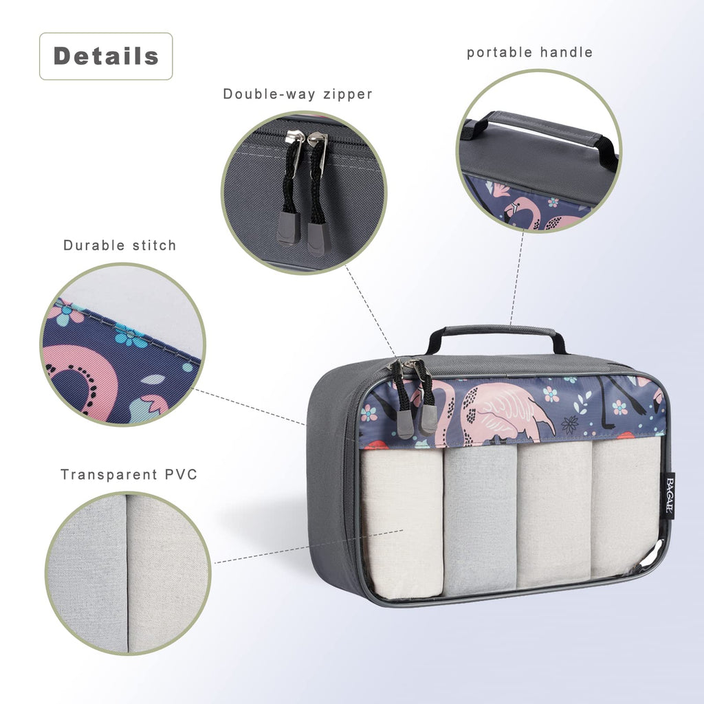 BAGAIL Travel Cubes: 8/9 Set Packing Organizers -  by Handbags Specialist Headquarter | Available at Handbags Specialist Headquarter