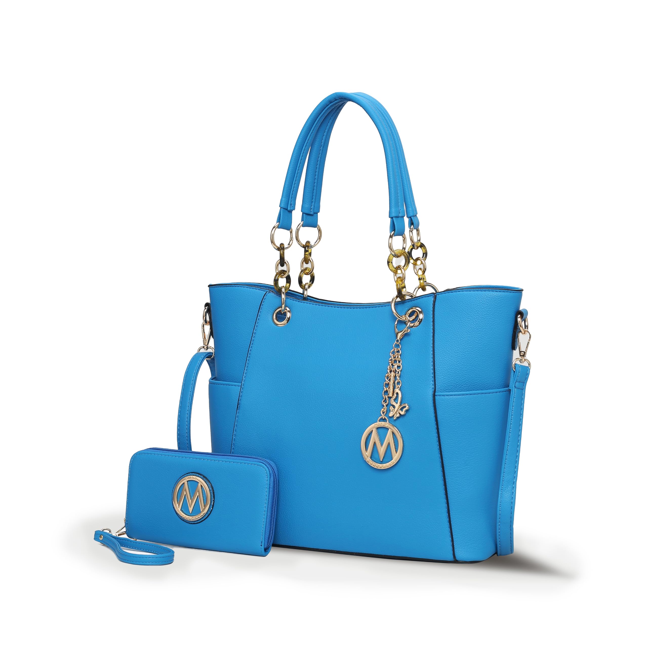 MKF Collection Vegan Leather Tote & Wallet Set