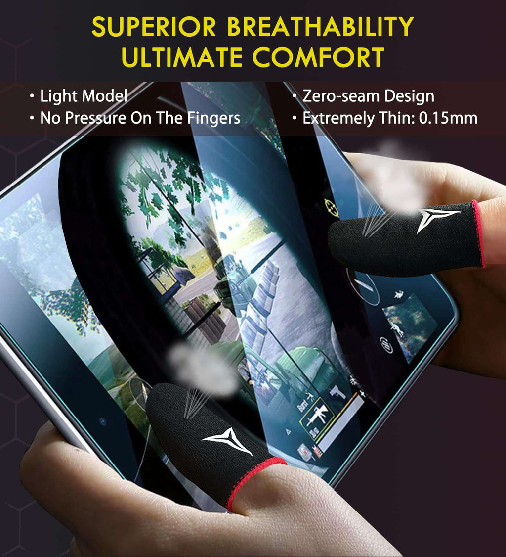 Nuozme Pro Touch Finger Sleeves - 6 Pack Gaming Gear -  by Handbags Specialist Headquarter | Available at Handbags Specialist Headquarter