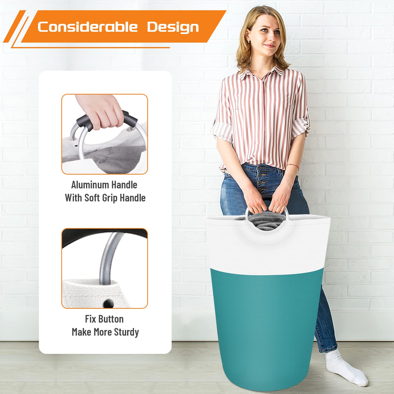 BlissTotes 90L Collapsible Laundry Hamper - Black - Laundry Baskets by Handbags Specialist Headquarter | Available at Handbags Specialist Headquarter