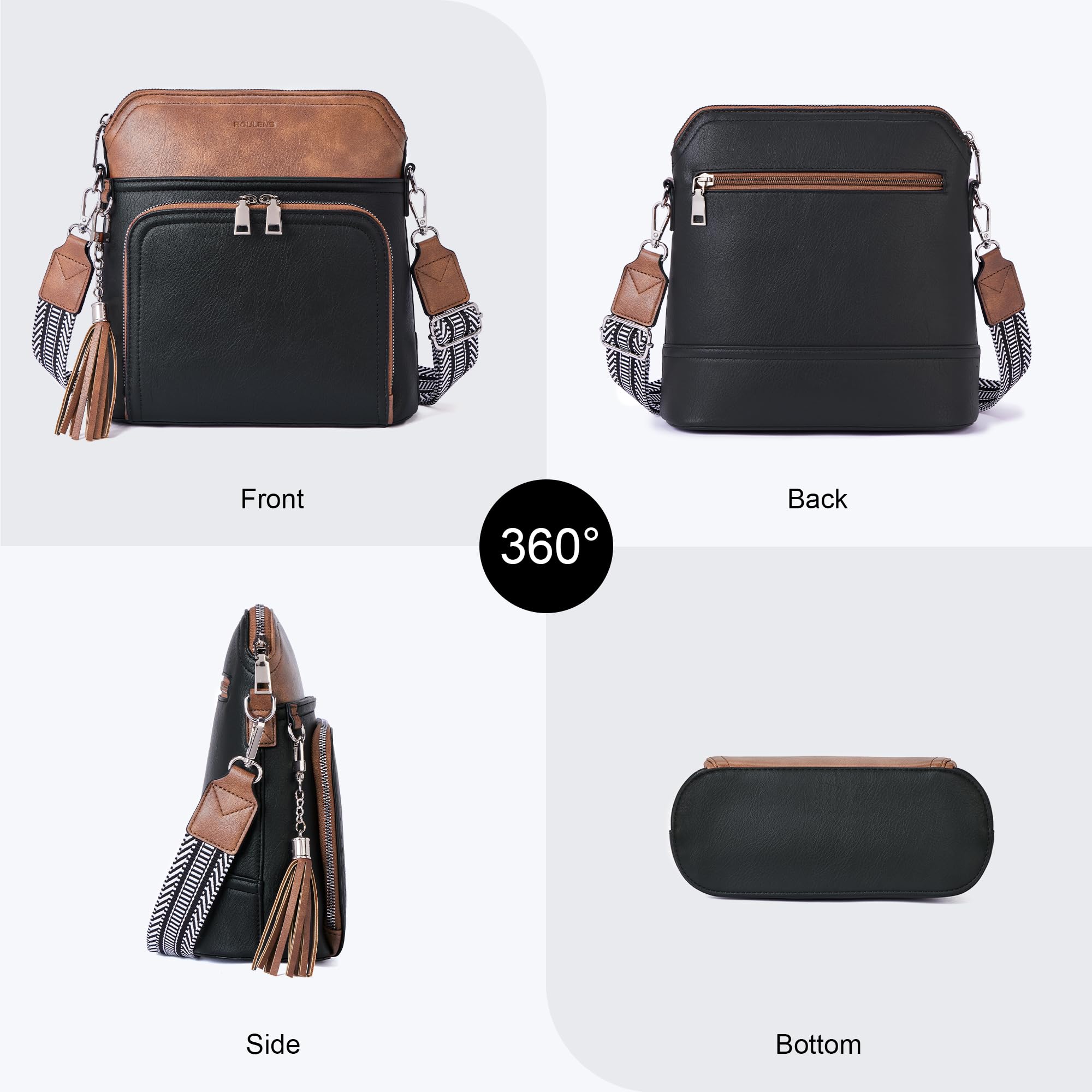 Tassel Charm Crossbody Bag for Women -  by Handbags Specialist Headquarter | Available at Handbags Specialist Headquarter