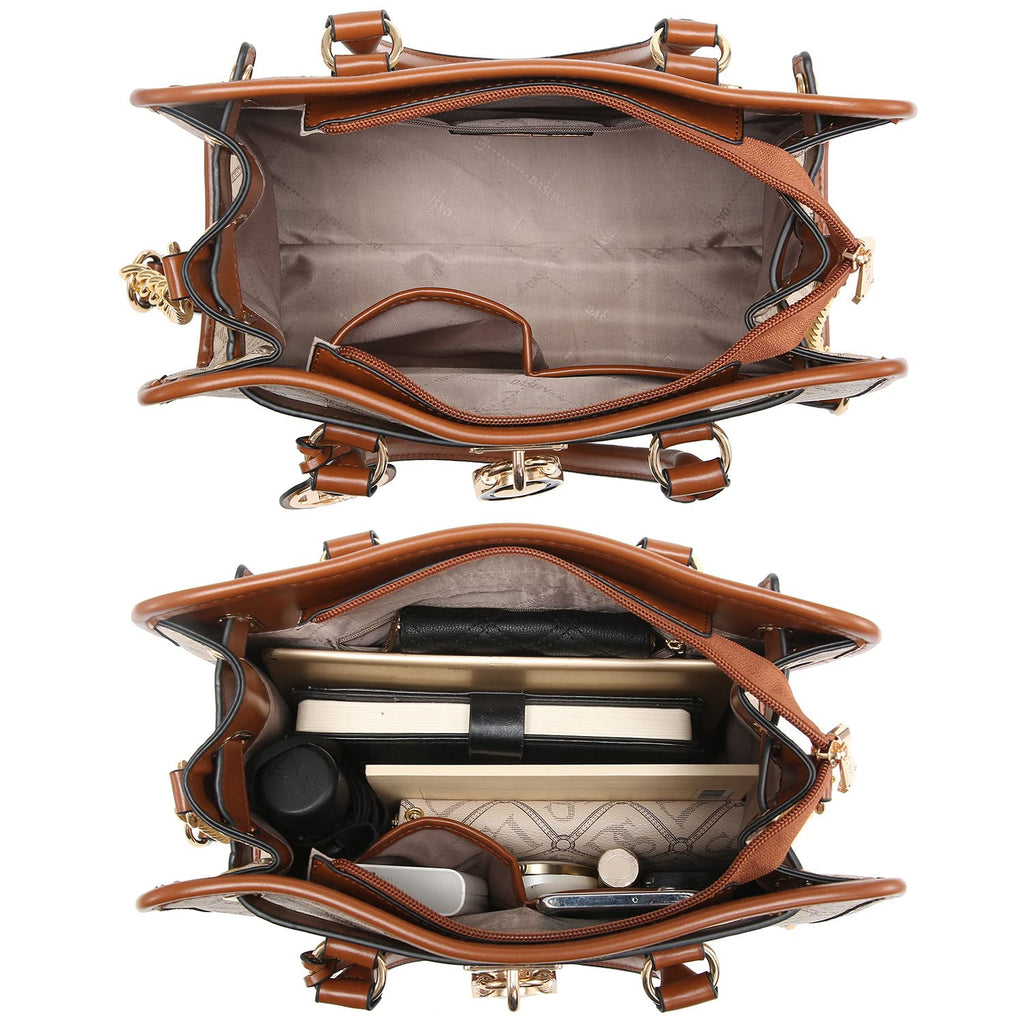 Dasein Women’s 2pcs Satchel & Shoulder Bag Set