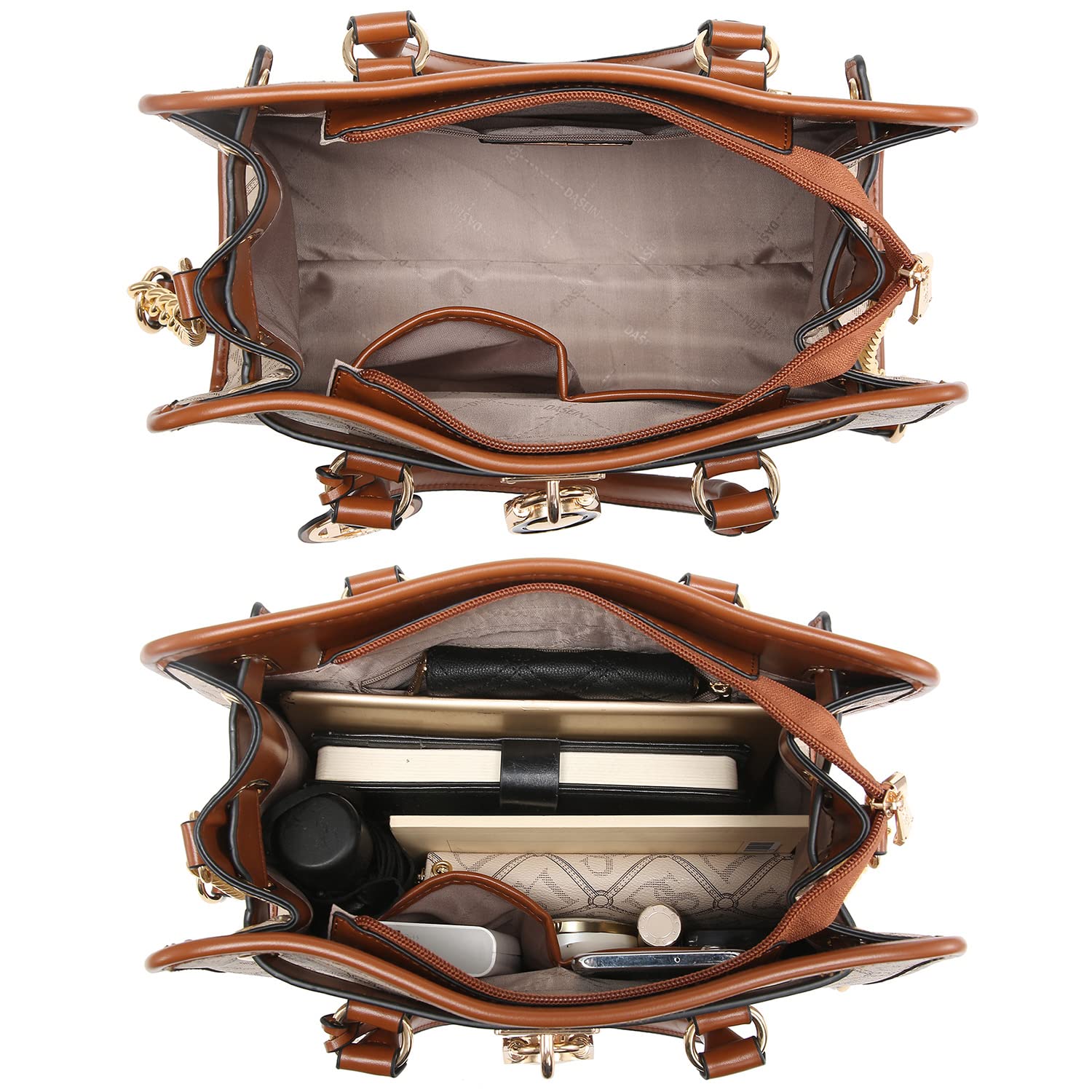 Dasein Women’s 2pcs Satchel & Shoulder Bag Set