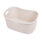 Ivory Wicker Mind Reader 40L Laundry Basket - Laundry Baskets by Handbags Specialist Headquarter | Available at Handbags Specialist Headquarter