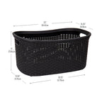 Ivory Wicker Mind Reader 40L Laundry Basket - Laundry Baskets by Handbags Specialist Headquarter | Available at Handbags Specialist Headquarter