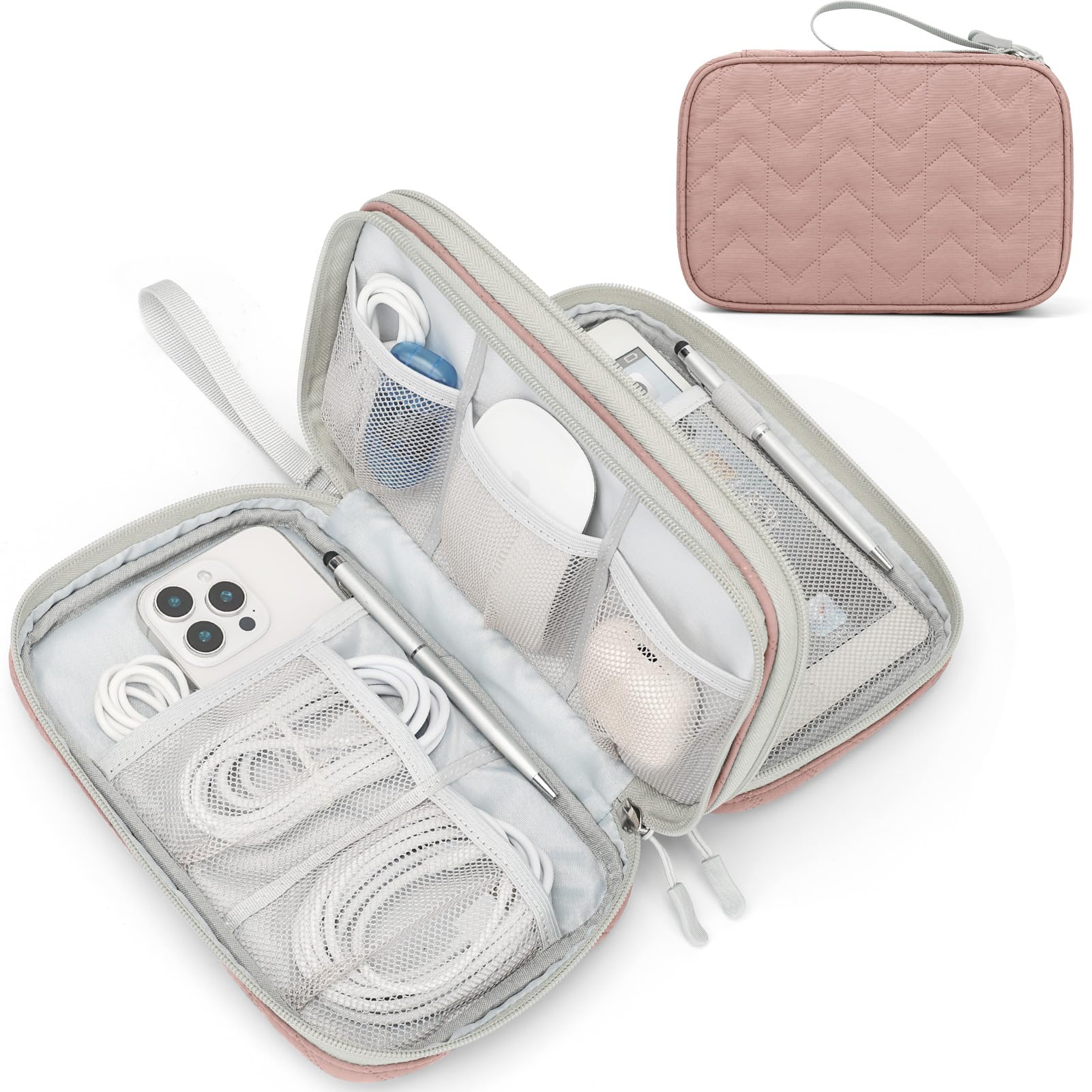FYY All-in-One Travel Cable Organizer Pouch -  by Handbags Specialist Headquarter | Available at Handbags Specialist Headquarter