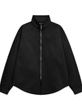 Men's Zip Up Long Sleeve Jacket - Men's jackets by Trendsi | Available at Handbags Specialist Headquarter
