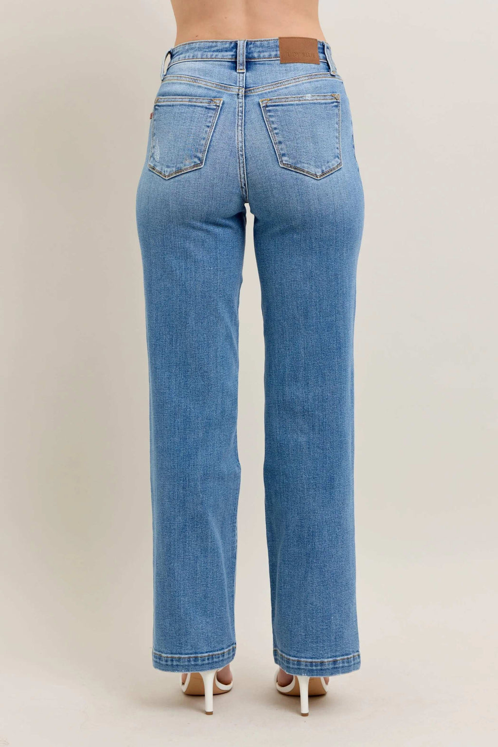 Judy Blue Full Size High Waist Straight Jeans Plus Size - Women / Jeans & Denim by Trendsi | Available at Handbags Specialist Headquarter