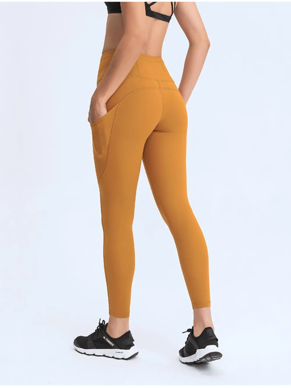 Millennia Wide Waistband Leggings with Pockets - Leggings by Trendsi | Available at Handbags Specialist Headquarter