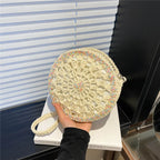 Handmade Round Crochet Straw Handbag - handbags by Trendsi | Available at Handbags Specialist Headquarter