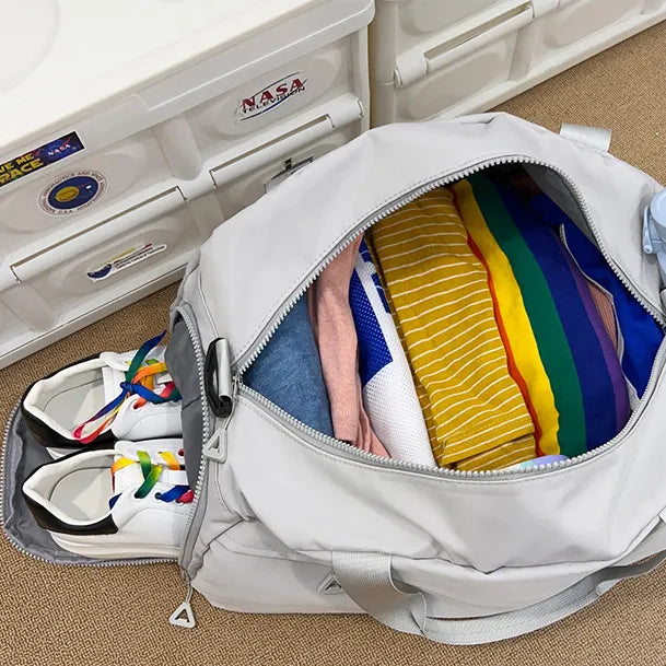 Nylon Solid Travel Bag - travel-bag by Trendsi | Available at Handbags Specialist Headquarter