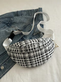 Plaid Wide Strap Crossbody Bag - Handbags by Trendsi | Available at Handbags Specialist Headquarter