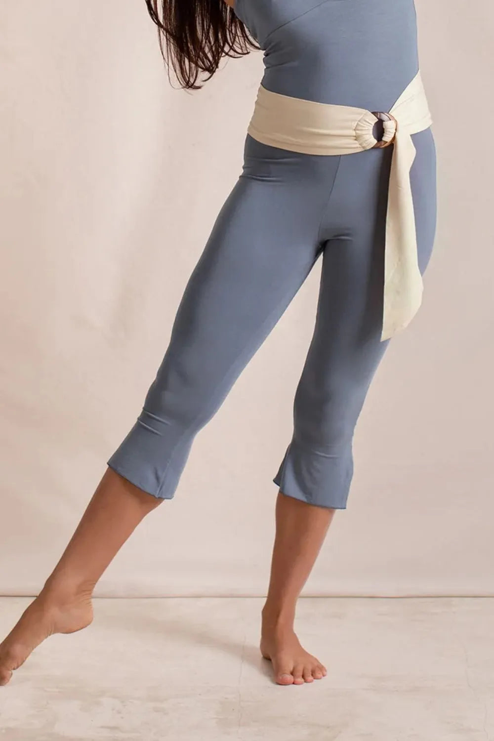 Side Slit Capris Leggings - Leggings by Trendsi | Available at Handbags Specialist Headquarter