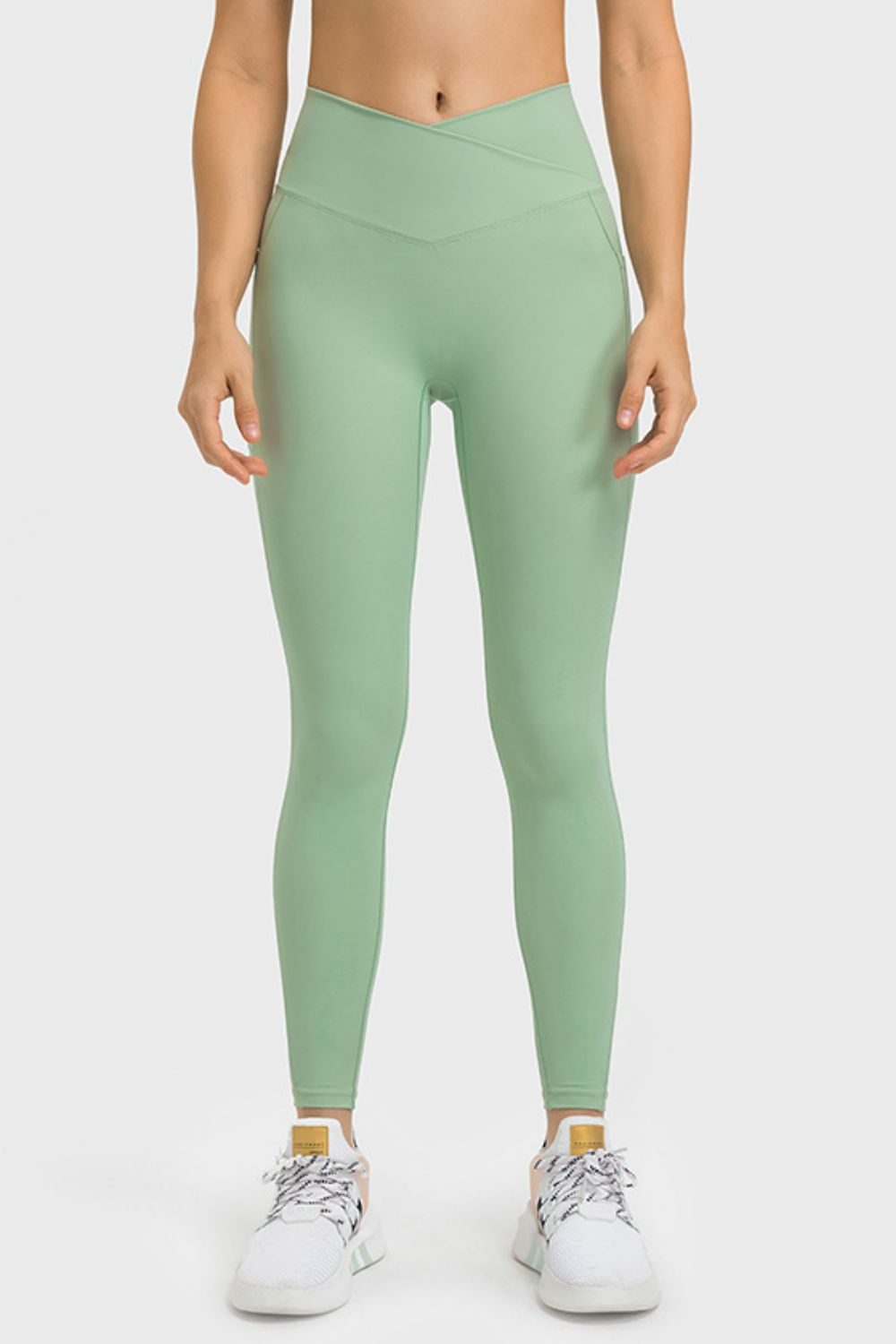 Millennia V-Waist Yoga Leggings with Pockets - Leggings by Trendsi | Available at Handbags Specialist Headquarter