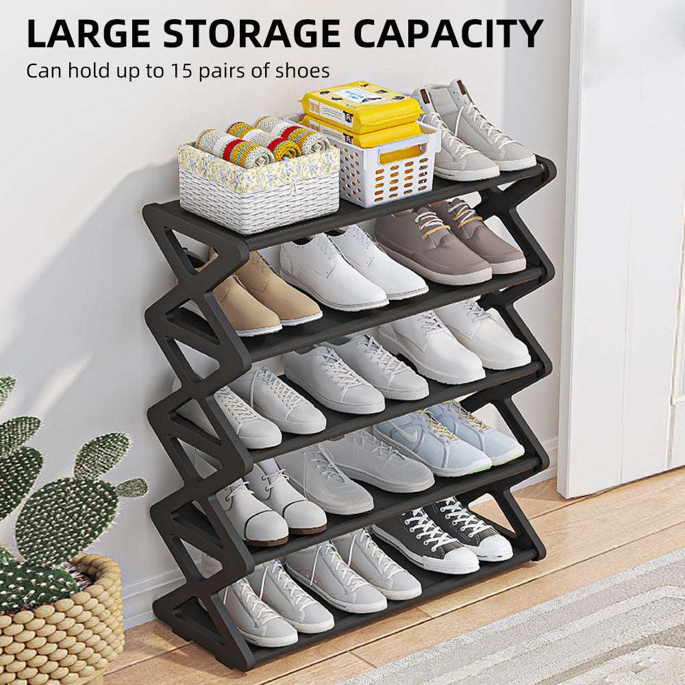 X-Shoe Stax: Sleek & Simple Shoe Storage Rack - Decor by Trendsi | Available at Handbags Specialist Headquarter