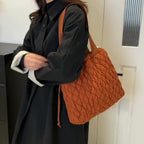 Drawstring Bubble Texture Tote Bag - Tote Bag by Trendsi | Available at Handbags Specialist Headquarter