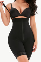 Full Size Lace Detail Zip-Up Under-Bust Shaping Bodysuit - Bottoms by Trendsi | Available at Handbags Specialist Headquarter