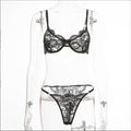VelvaLace Underwire Lingerie Set