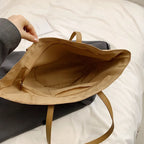 Contrast Straw Braided Handbag - Tote Bag by Trendsi | Available at Handbags Specialist Headquarter