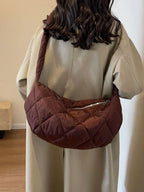 Quilted Polyester Crossbody Bag - Handbags by Trendsi | Available at Handbags Specialist Headquarter
