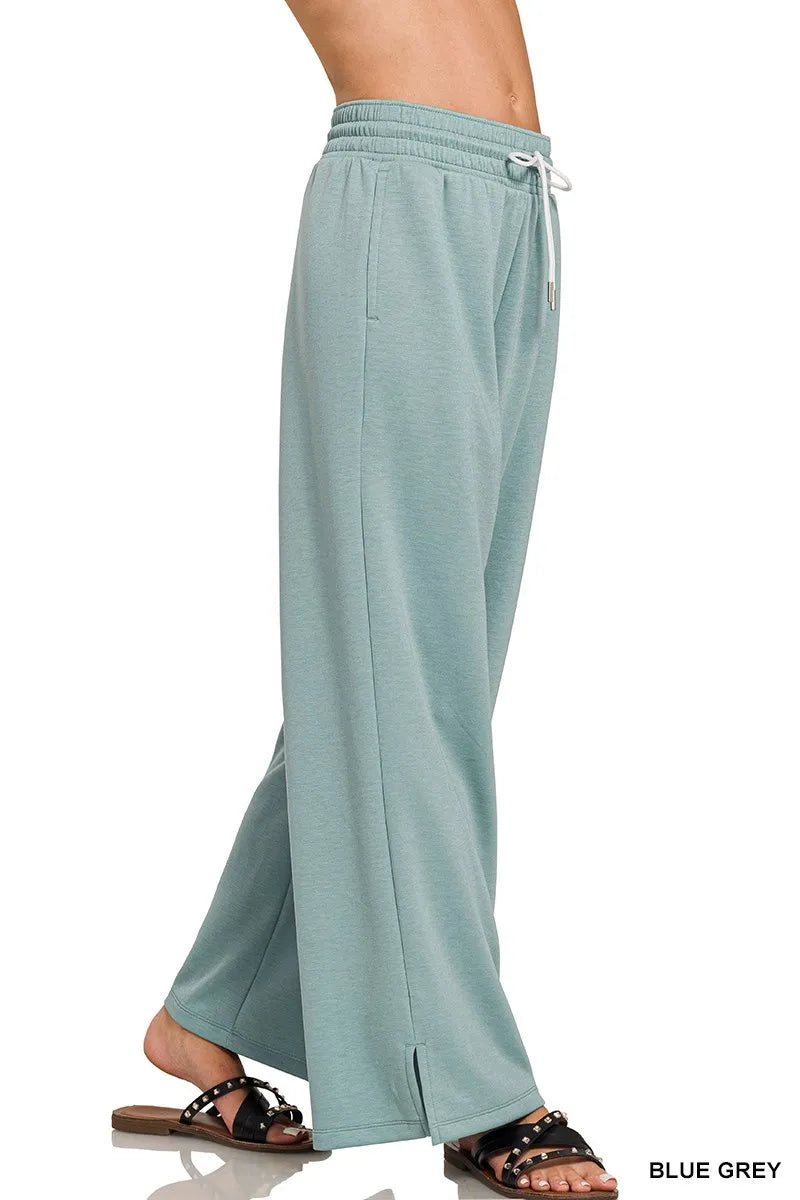 Zenana Scuba Drawstring Pants - Women Pants by Trendsi | Available at Handbags Specialist Headquarter