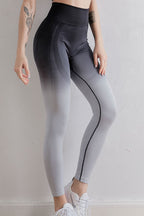 Gradient High Waist Sports Leggings - Leggings by Trendsi | Available at Handbags Specialist Headquarter