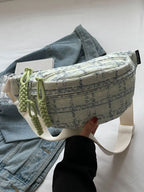 Contrast Plaid Polyester Crossbody Bag - Handbags by Trendsi | Available at Handbags Specialist Headquarter